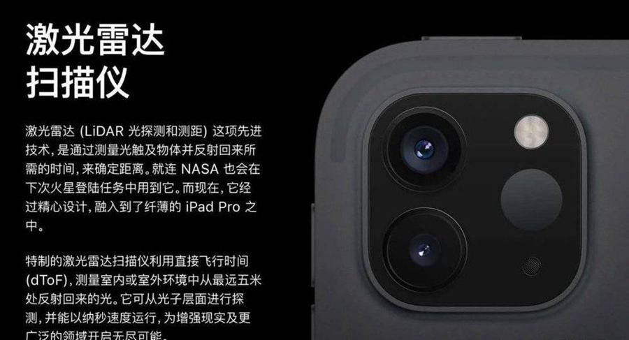 ipad的激光雷達濾光片